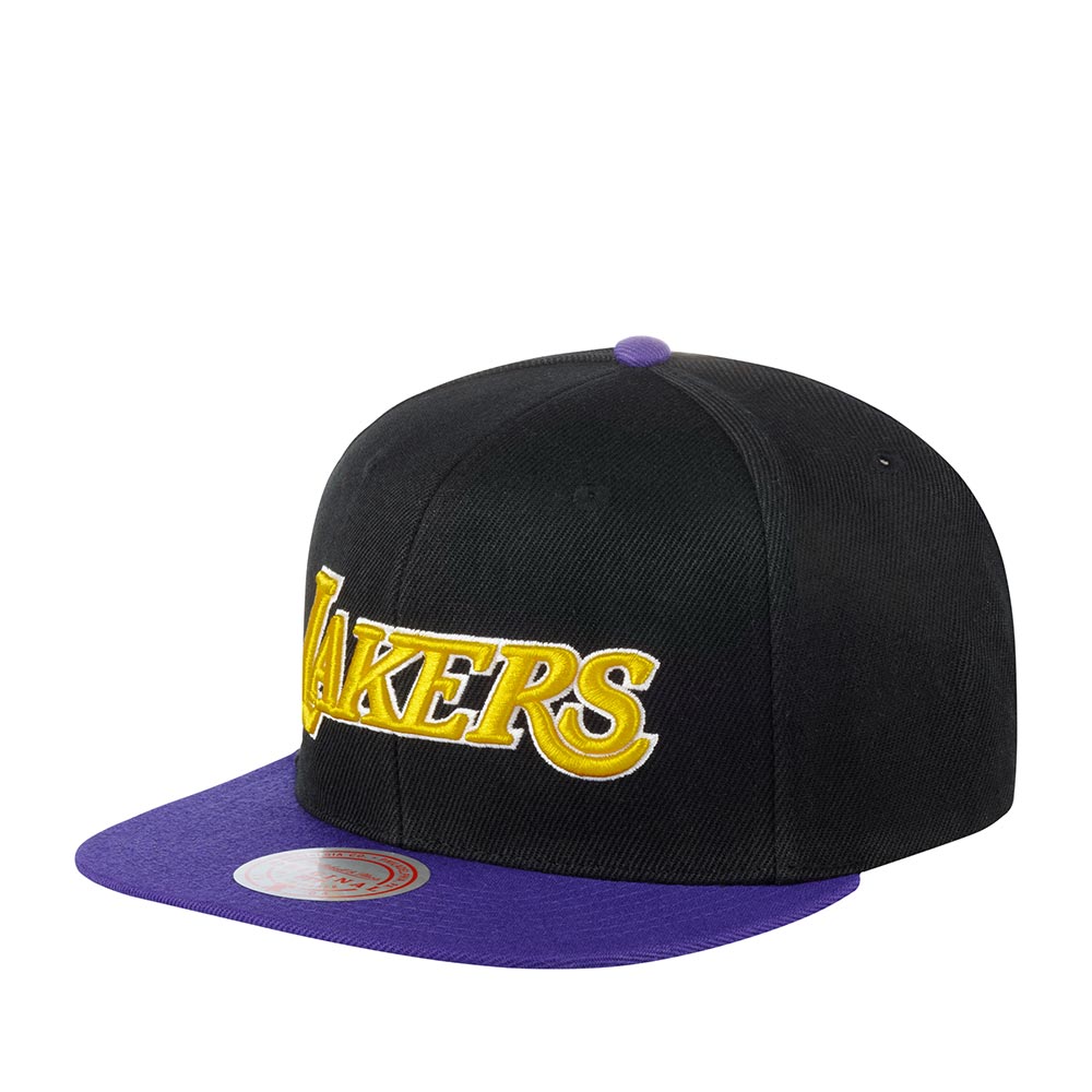 Бейсболка MITCHELL NESS арт. 6HSSJS19078-LALBKPR Los Angeles Lakers NBA (черный / фиолетовый)