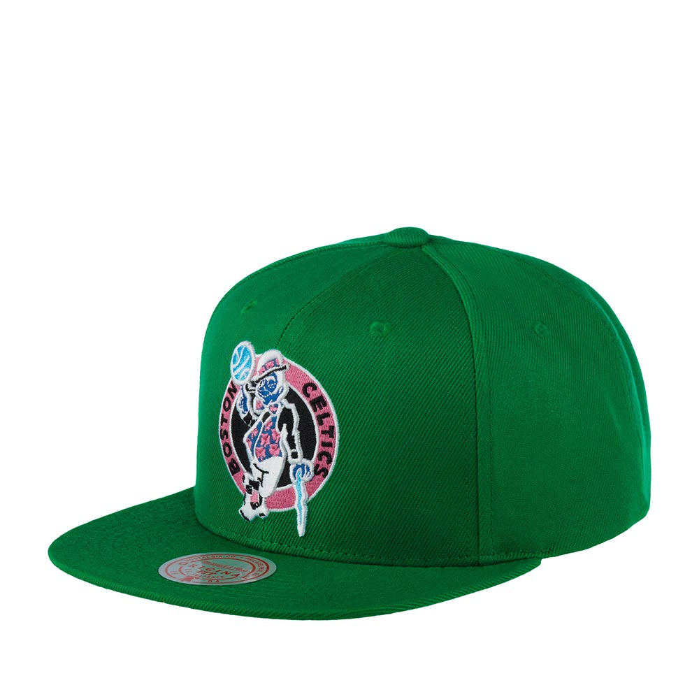 Бейсболка MITCHELL NESS арт. 6HSSSH20056-BCEGREN Boston Celtics NBA (зеленый)