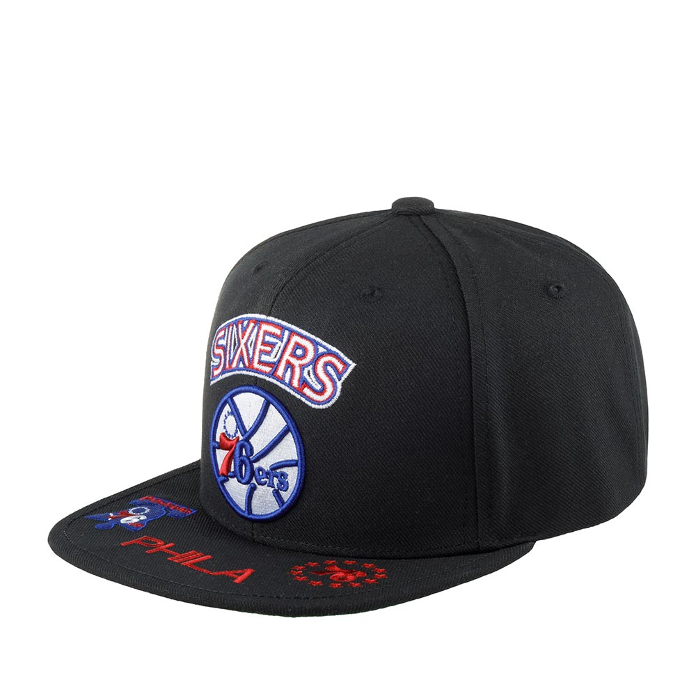 Бейсболка MITCHELL NESS арт. HHSS2997-P76YYPPPBLCK Philadelphia 76Ers NBA (черный)