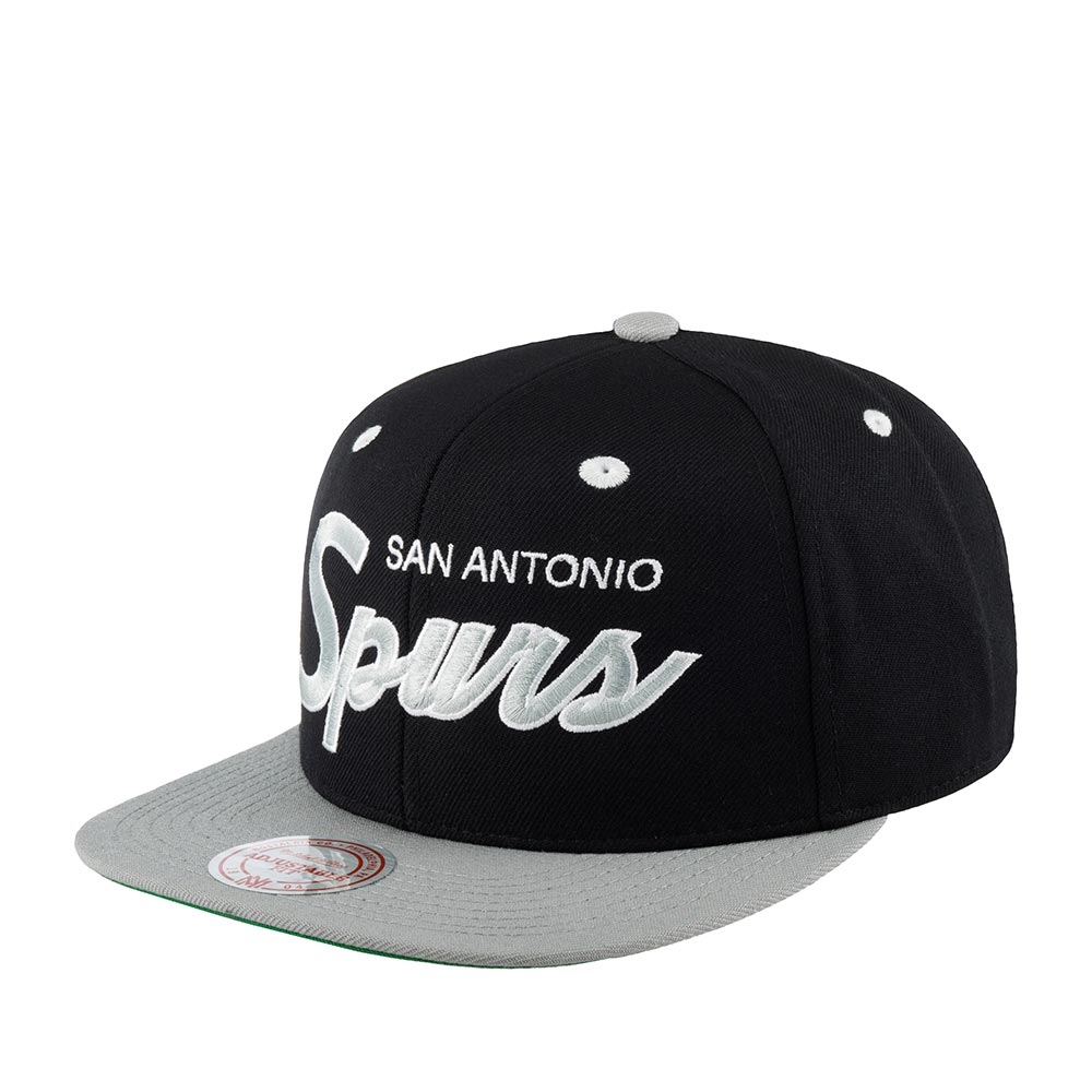 Бейсболка MITCHELL NESS арт. MN-ND49Z-2TSCRIPT-SASPURS San Antonio Spurs NBA (черный / серый)