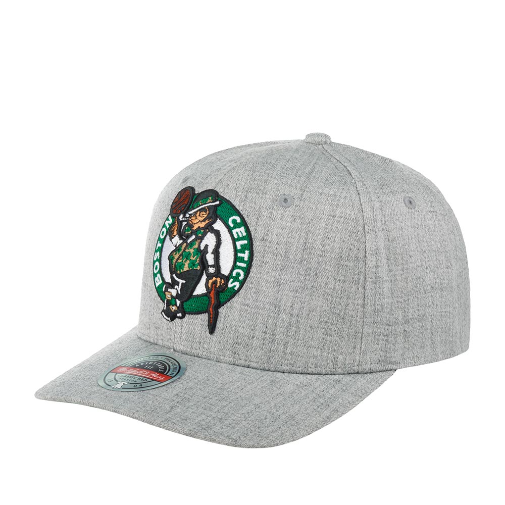 Бейсболка MITCHELL NESS арт. HHSS3273-BCEYYPPPGYHT Boston Celtics NBA (светло-серый)