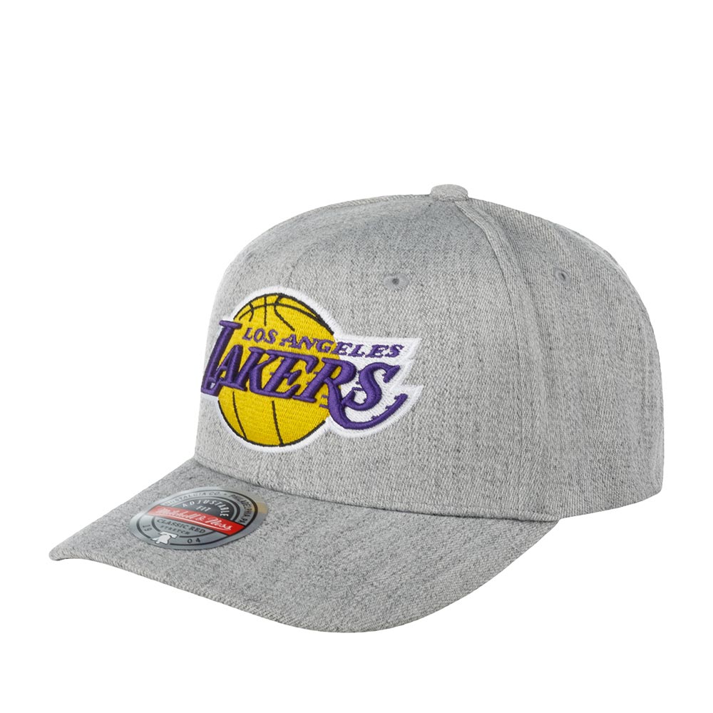 Бейсболка MITCHELL NESS арт. HHSS3273-LALYYPPPGYHT Los Angeles Lakers NBA (светло-серый)
