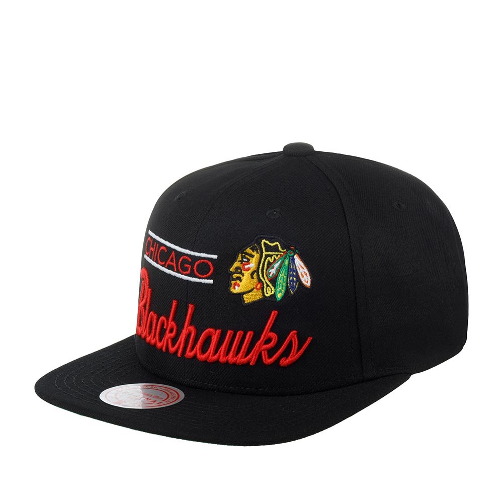 Бейсболка MITCHELL NESS арт. 6HSSLD21213-CBHBLCK Chicago Blackhawks NHL (черный)
