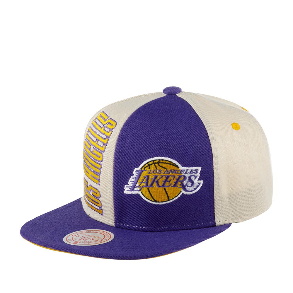 Бейсболка MITCHELL NESS арт. HHSS5290-LALYYPPPOFWH Los Angeles Lakers NBA (фиолетовый / белый)