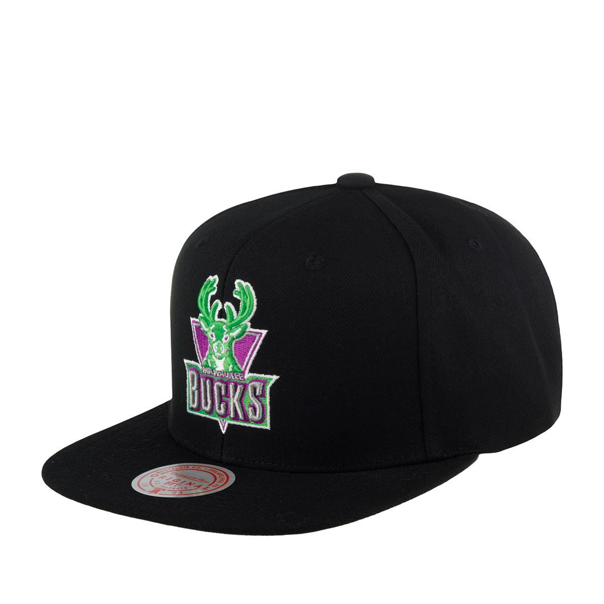 Бейсболка MITCHELL NESS арт. HHSS5471-MBUYYPPPBLCK Milwaukee Bucks NBA (черный)