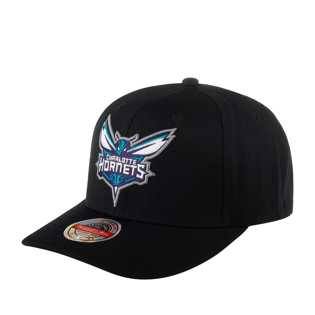 Бейсболка MITCHELL NESS арт. HHSSINTL1245-CHOBLCK Charlotte Hornets NBA (черный)