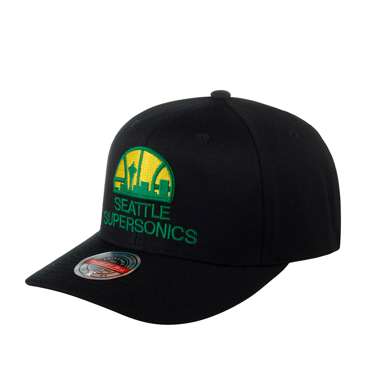 Бейсболка MITCHELL NESS арт. HHSSINTL1245-SSUBLCK Seattle Supersonics NBA (черный)