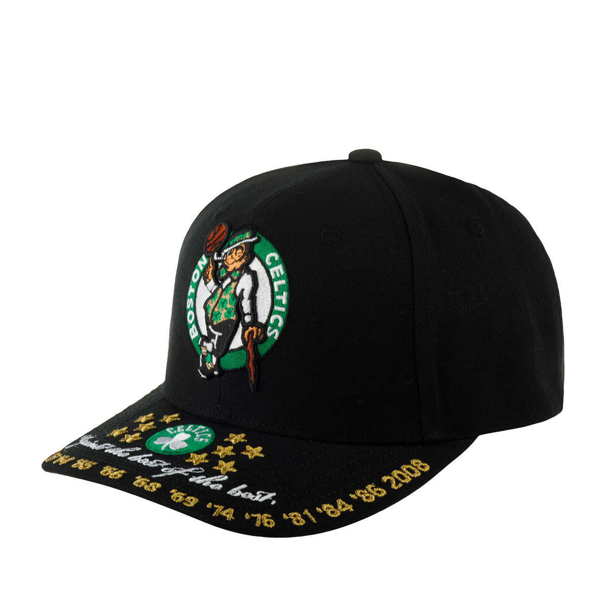 Бейсболка MITCHELL NESS арт. HHSS6268-BCEYYPPPBLCK Boston Celtics NBA (черный)