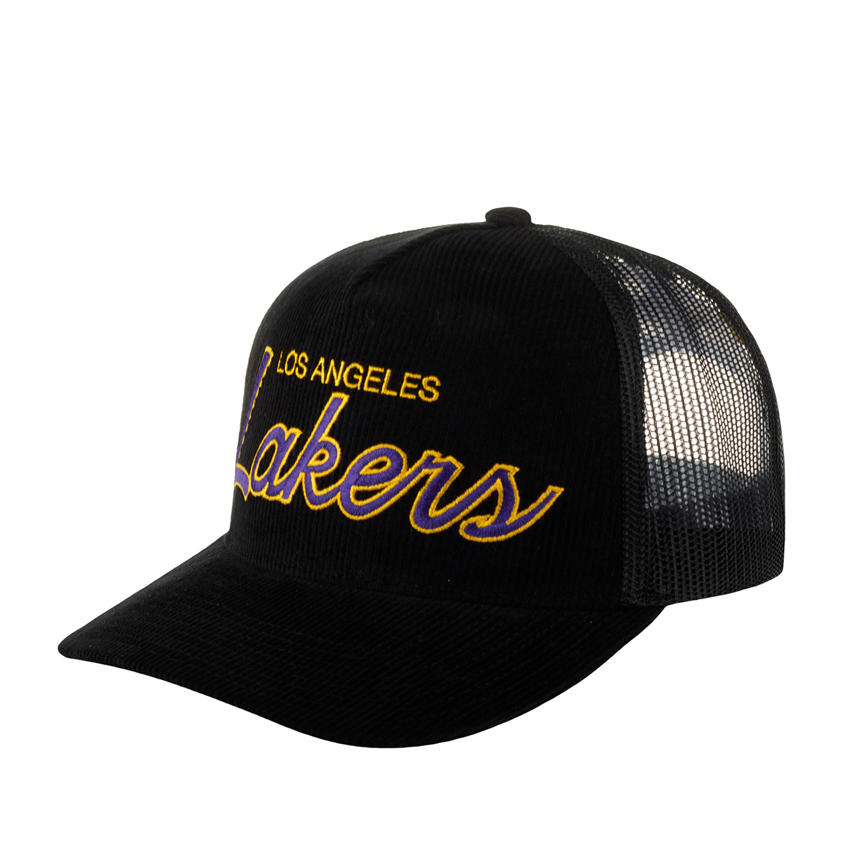 Бейсболка MITCHELL NESS арт. HHSS6002-LALYYPPPBLCK Los Angeles Lakers NBA (черный)
