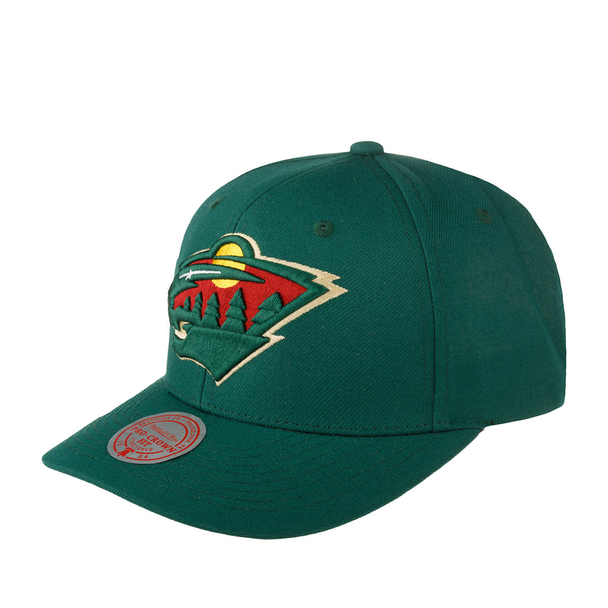 Бейсболка MITCHELL NESS арт. HHSS5370-MWIYYPPPHNGN Minnesota Wild NHL (темно-зеленый)