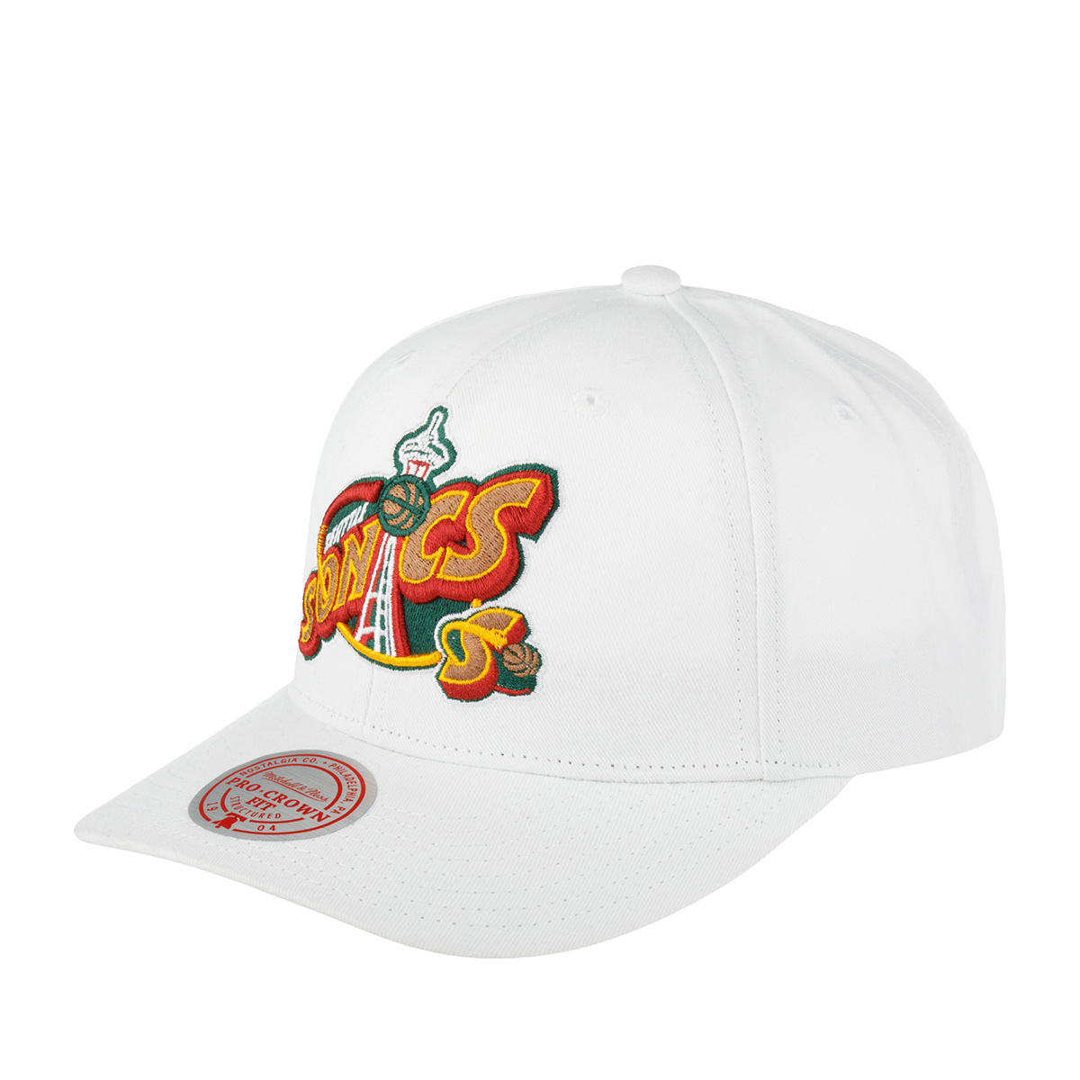 Бейсболка MITCHELL NESS арт. HHSS5460-SSUYYPPPWHIT Seattle Supersonics NBA (белый)