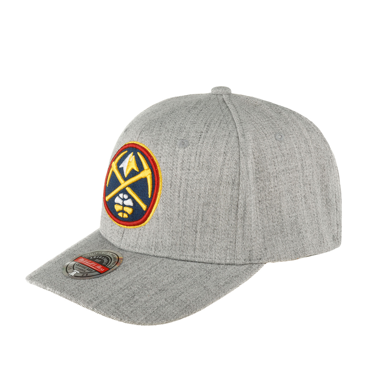 Бейсболка MITCHELL NESS арт. HHSS3273-DNUYYPPPGYHT Denver Nuggets NBA (светло-серый)