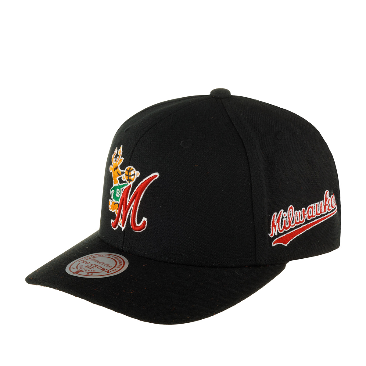 Бейсболка MITCHELL NESS арт. HHSS6278-MBUYYPPPBLCK Milwaukee Bucks NBA (черный)