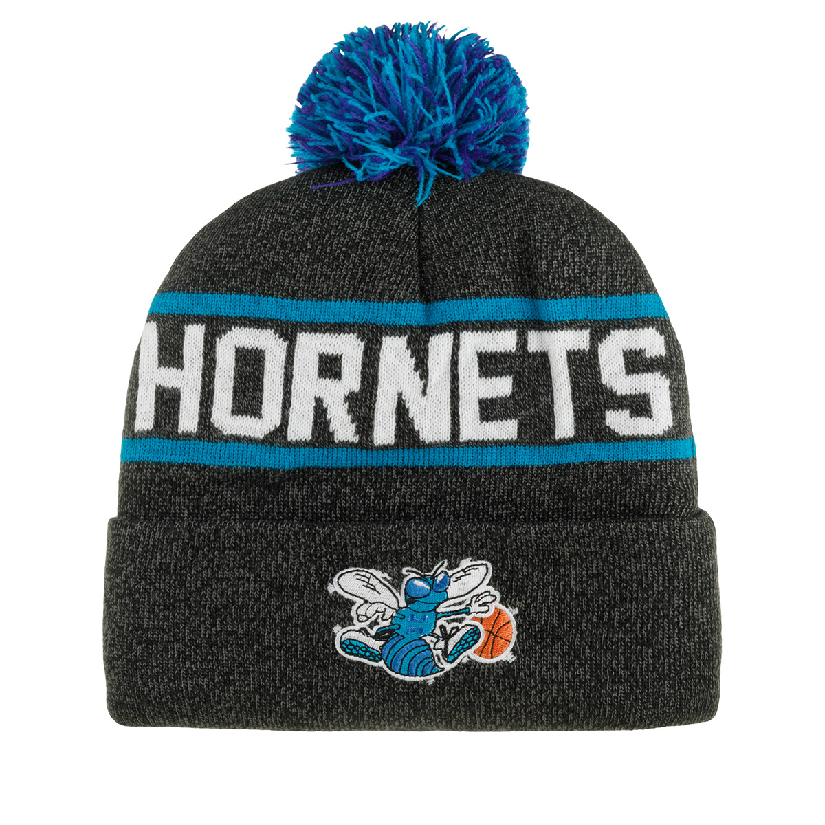 Шапка MITCHELL NESS арт. KTPCSH21038-CHOBKTL Charlotte Hornets NBA (черный / бирюзовый)