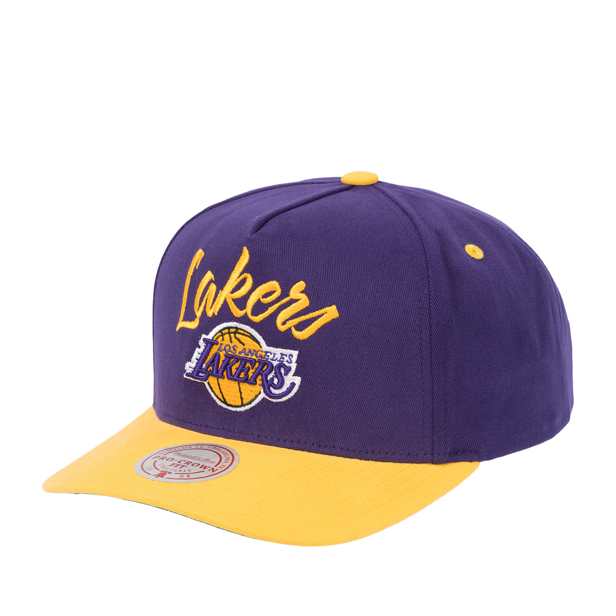 Бейсболка MITCHELL NESS арт. HP9355-LALPURP Los Angeles Lakers NBA (фиолетовый / желтый)