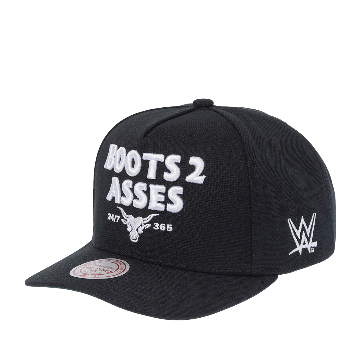 Бейсболка MITCHELL NESS арт. HP13231-TTTBLCK The Rock B2A Statement Pro WWE (черный)
