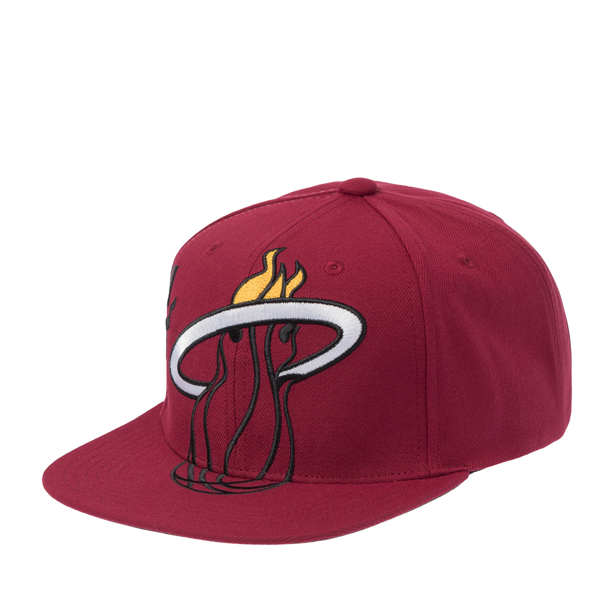 Бейсболка MITCHELL NESS арт. HS10521-MHERED1 Miami Heat NBA (бордовый)
