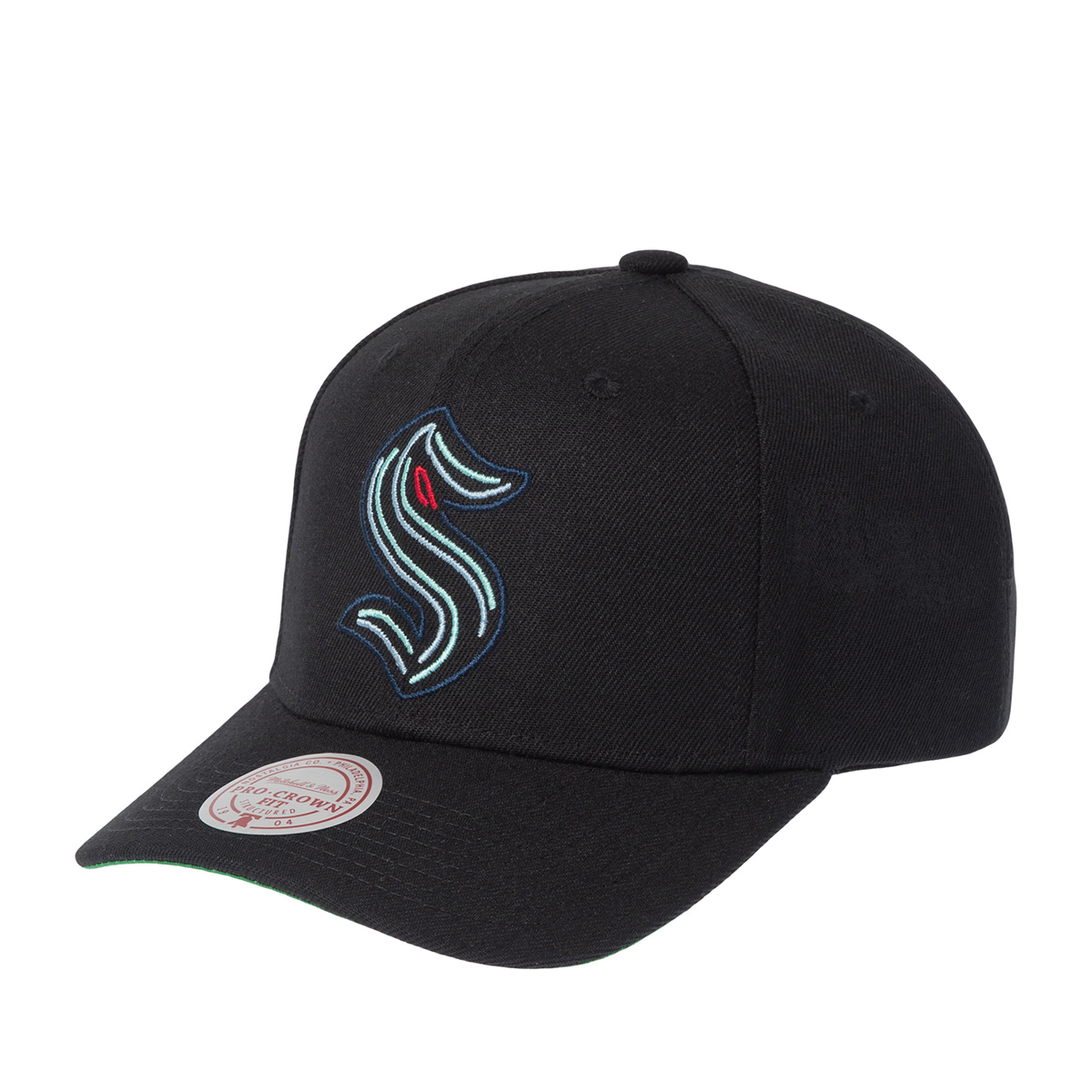 Бейсболка MITCHELL NESS арт. HP9572-SKRBLCK Seattle Kraken NHL (black)
