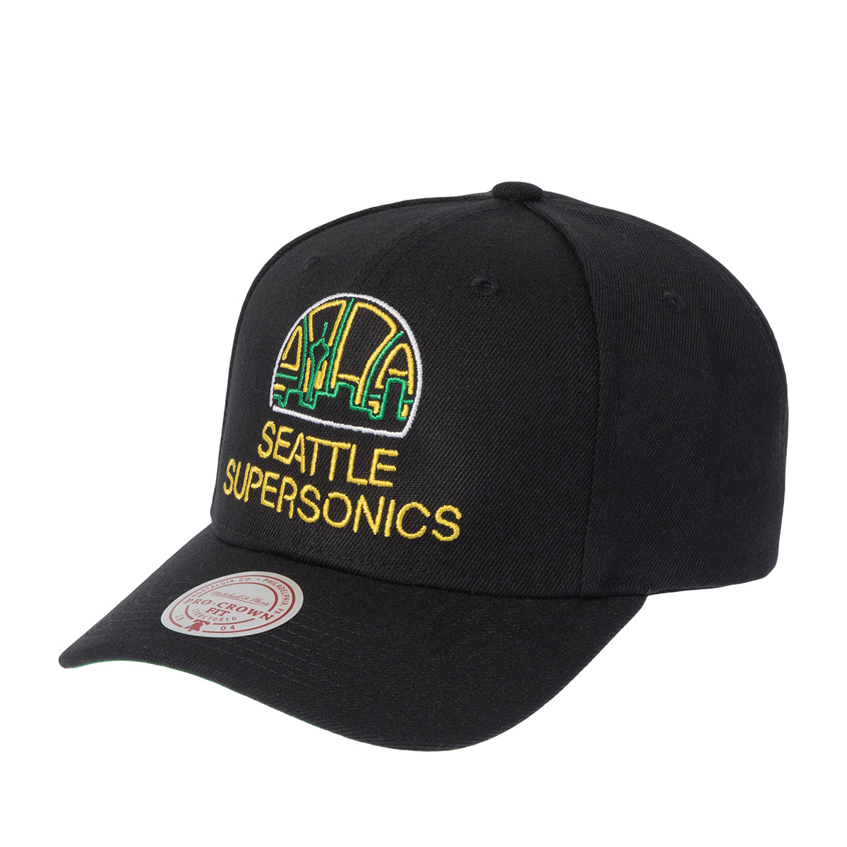 Бейсболка MITCHELL NESS арт. HP9577-SSUBLCK Seattle Supersonics NBA (black)