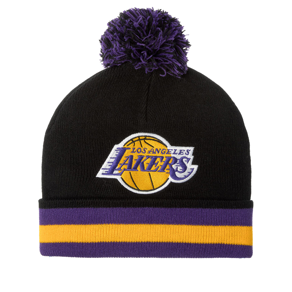 Шапка MITCHELL NESS арт. KN45Z-BLKOUTKNIT-LALAK-BLK Los Angeles Lakers NBA (black)
