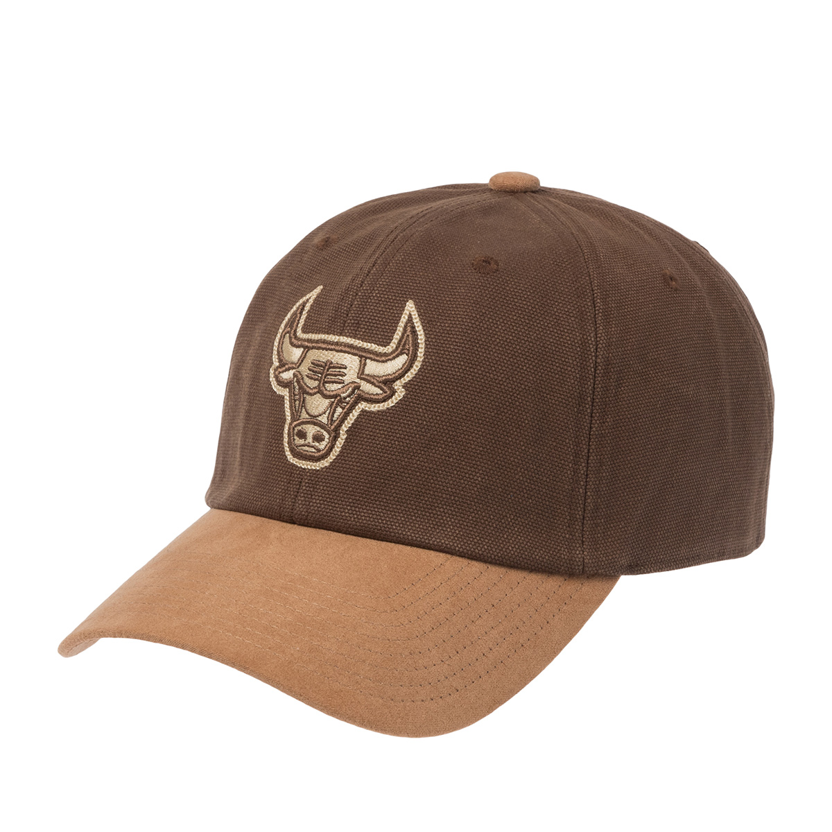 Бейсболка MITCHELL NESS арт. HD12908-CBUBROW Chicago Bulls NBA (коричневый / песочный)