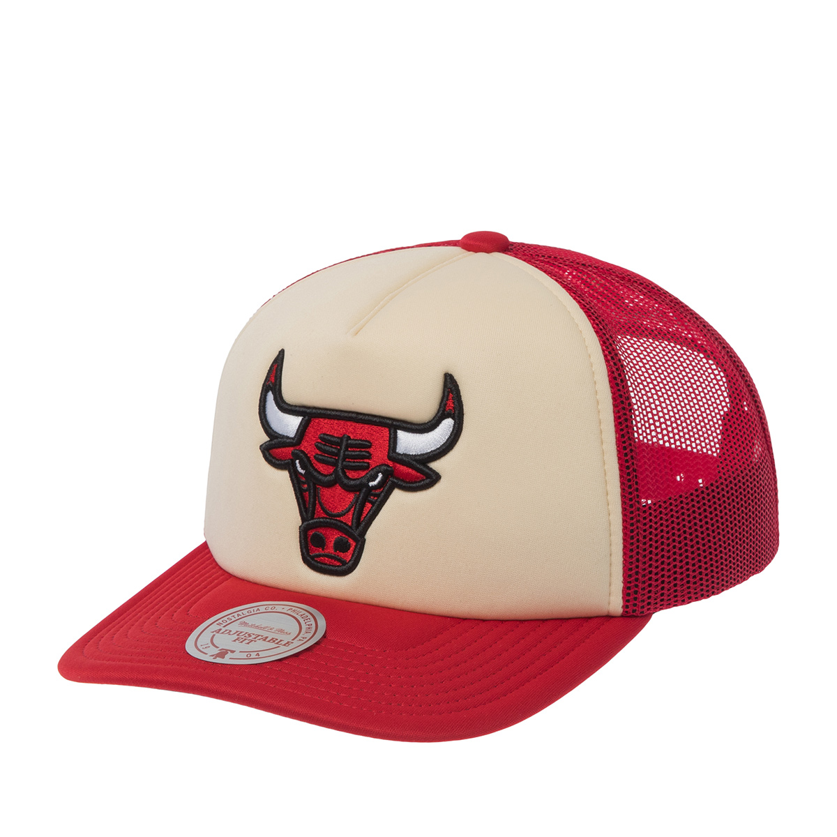Бейсболка MITCHELL NESS арт. HT12897-CBUCREA Chicago Bulls NBA (кремовый / красный)