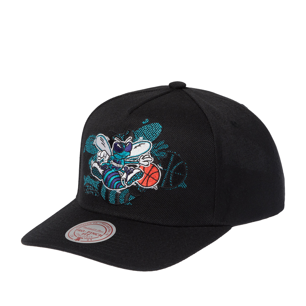 Бейсболка MITCHELL NESS арт. HP12161-CHOBLCK Charlotte Hornets NBA (черный)