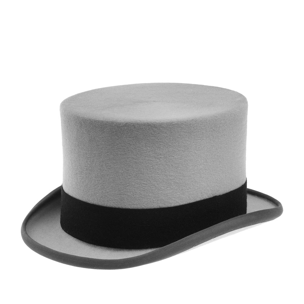 Шляпа CHRISTYS арт. WOOL FELT TOP HAT cst100006 (серый)