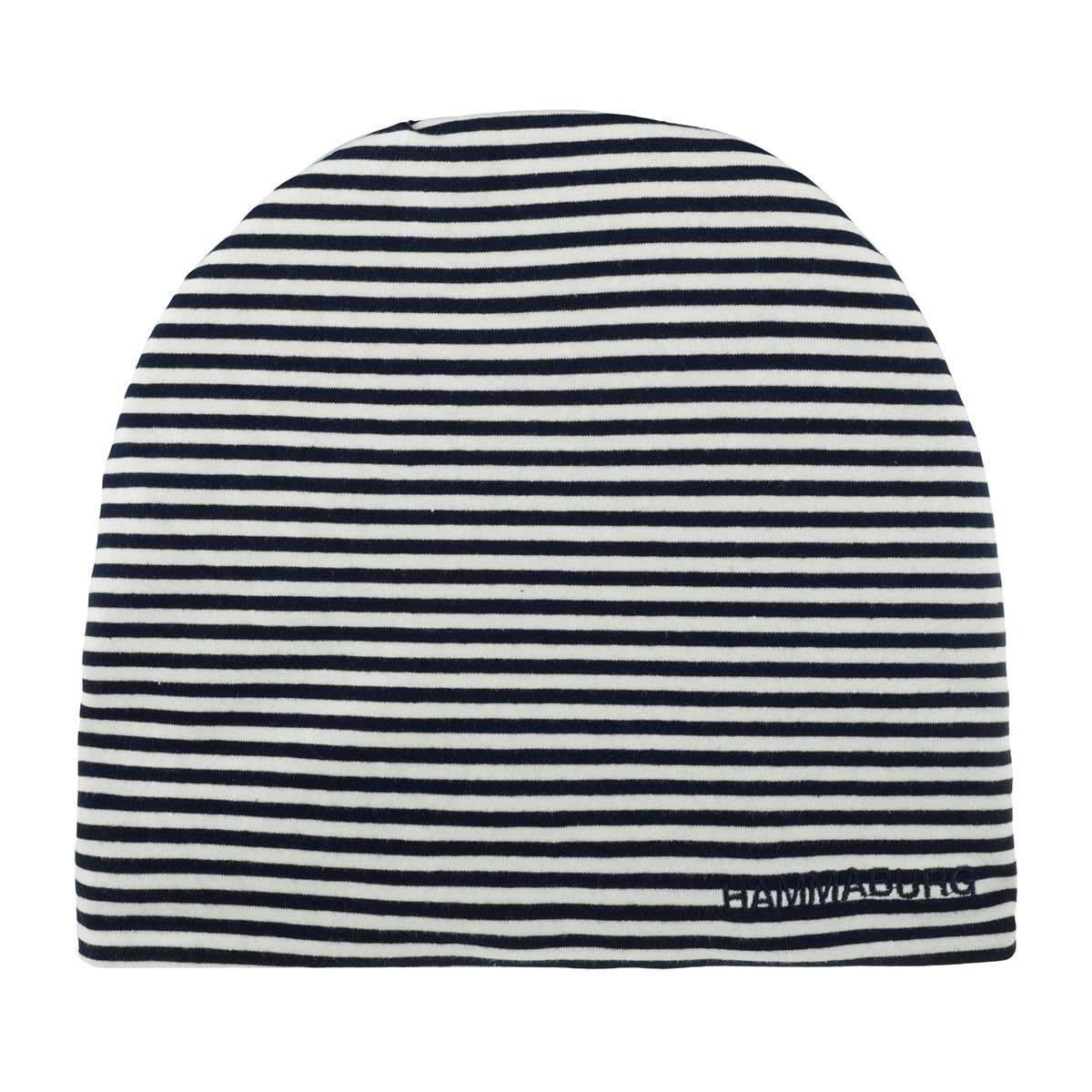 Шапка HAMMABURG арт. 8699903 LONG BEANIE REVERSIBLE JERSEY (белый / синий / серый)