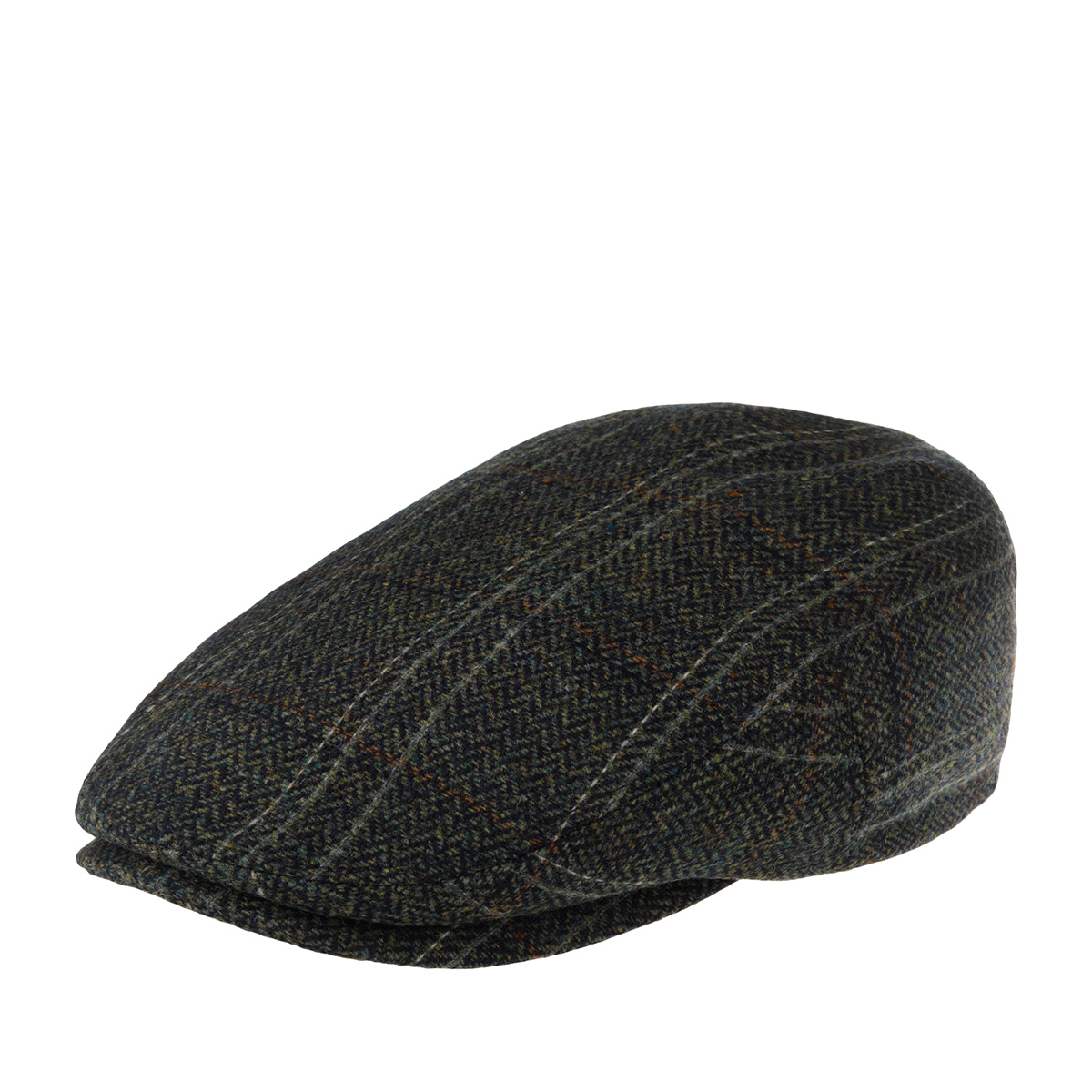 Кепка LIERYS арт. 6210501 DRIVER CAP VIRGIN WOOL HERRINGBONE (оливковый / черный)