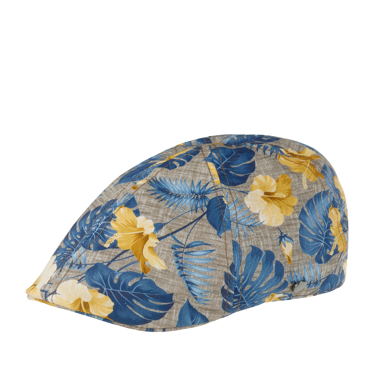 Кепка LIERYS арт. 6613908 DUCK CAP LINEN PRINT (голубой / бежевый)