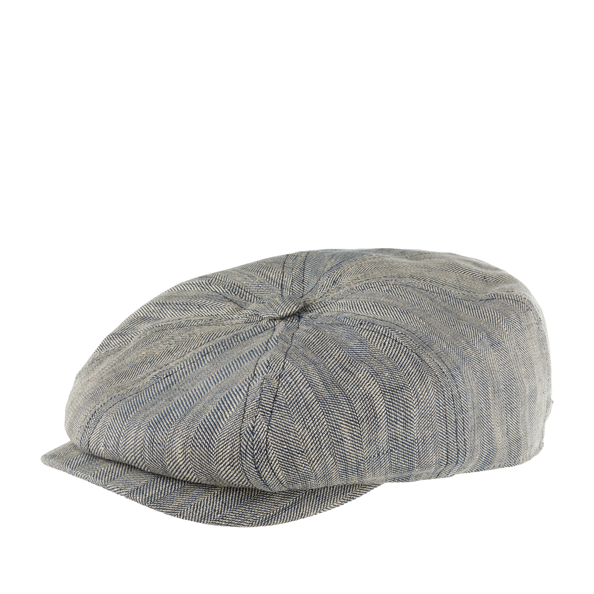 Кепка LIERYS арт. 6883501 8-PANEL CAP LINEN HERRINGBONE (бежевый / синий)