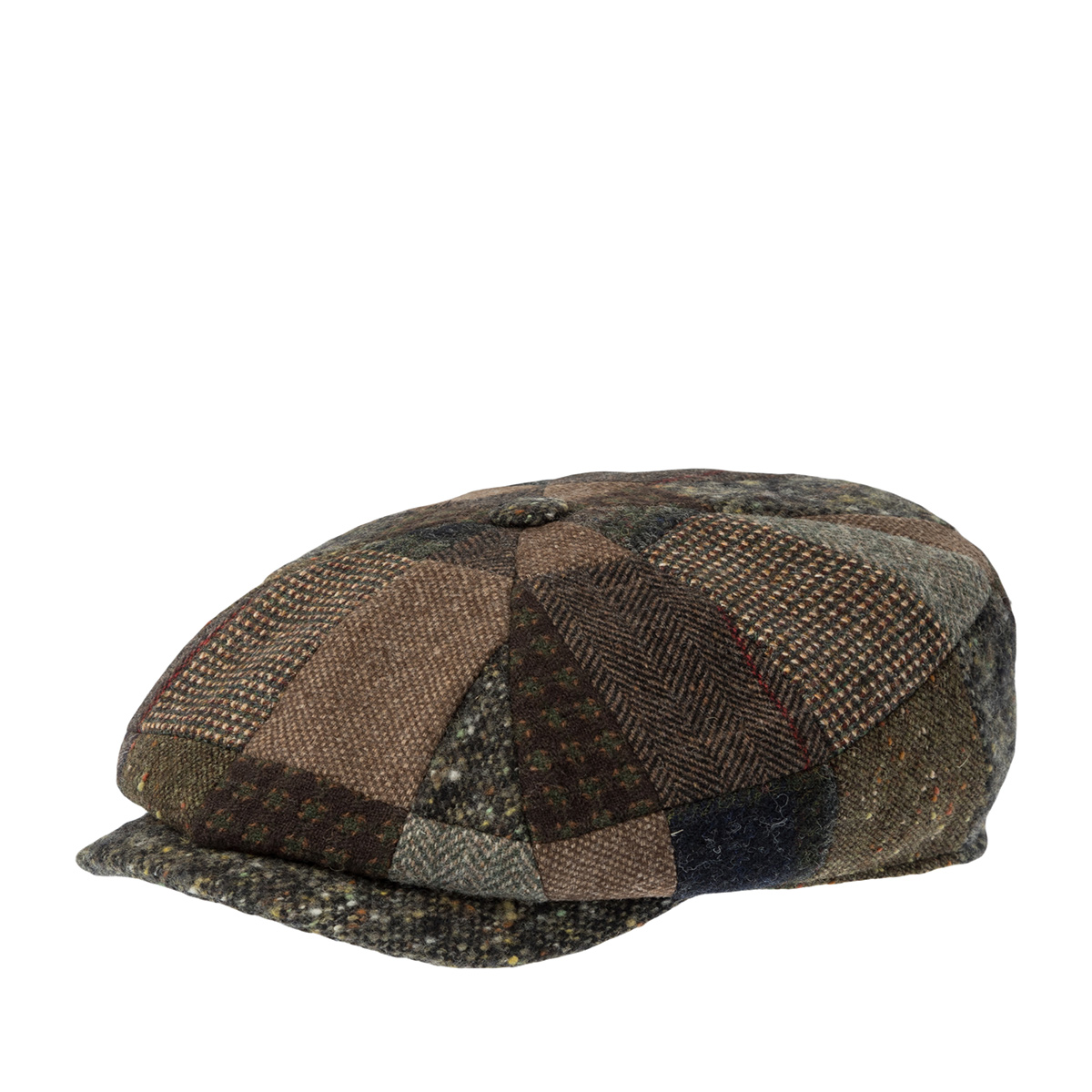 Кепка LIERYS арт. 6880906 8-PANEL CAP PATCHWORK (коричневый / серый)