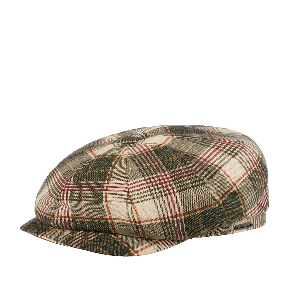 Кепка WIGENS арт. 101990 NEWSBOY CLASSIC CAP (оливковый / бордовый)
