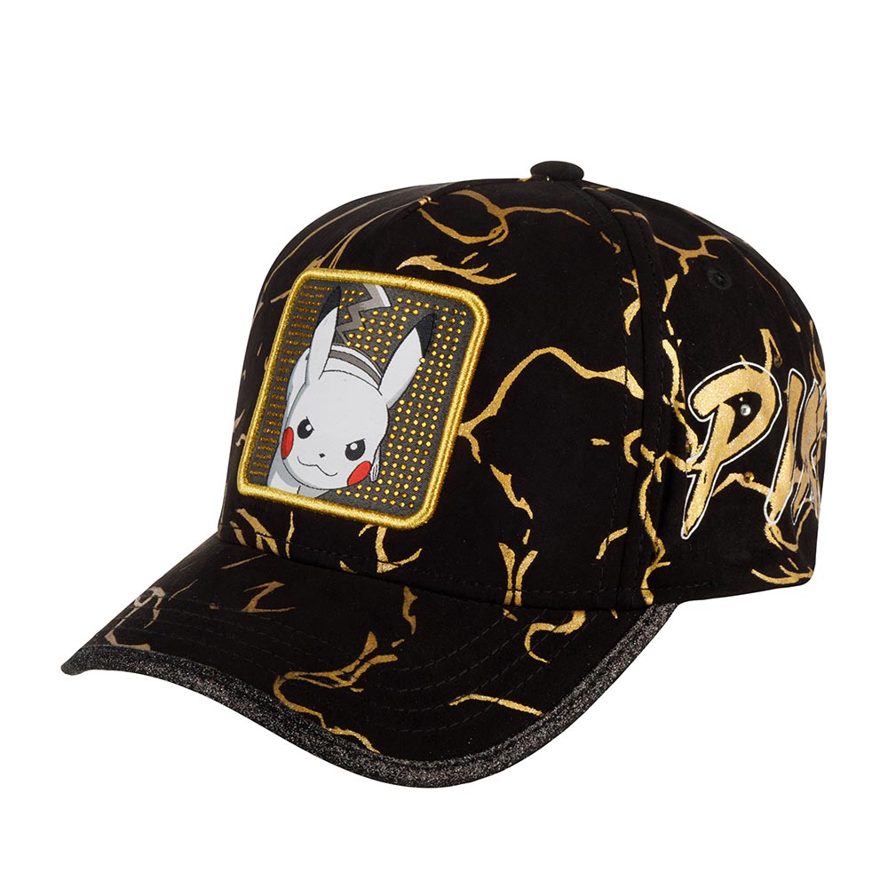 Бейсболка CAPSLAB арт. CL/PKM/TAG/1/ELE1 Pokemon Pikachu (черный)
