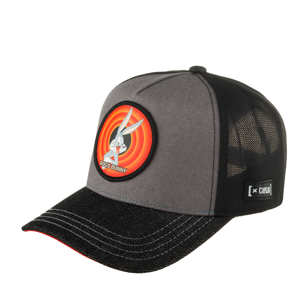 Бейсболка CAPSLAB арт. CL/LOO10/1/PCT/VBU Looney Tunes Bugs Bunny (серый / черный)