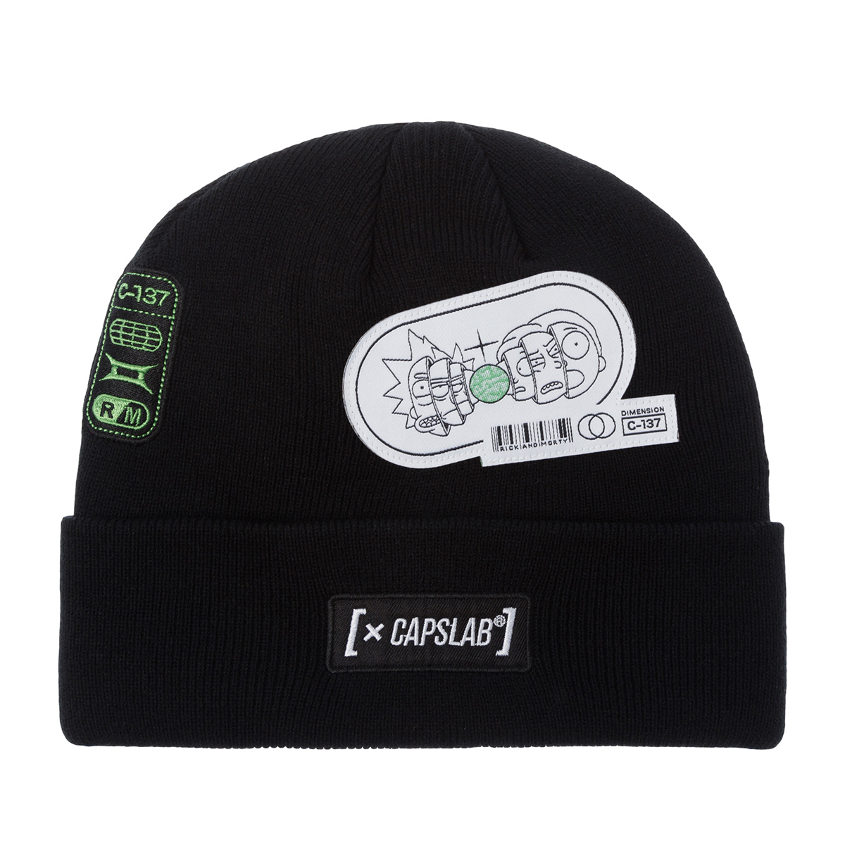 Шапка CAPSLAB арт. CL/REM1/1/BON/REM Rick And Morty Together (black)