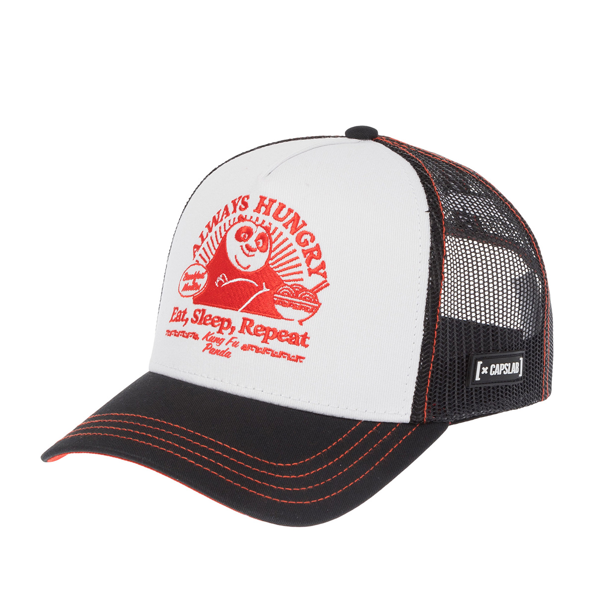 Бейсболка CAPSLAB арт. CL/KFP/1/CT/TAKB Kung Fu Panda Po (белый / черный)