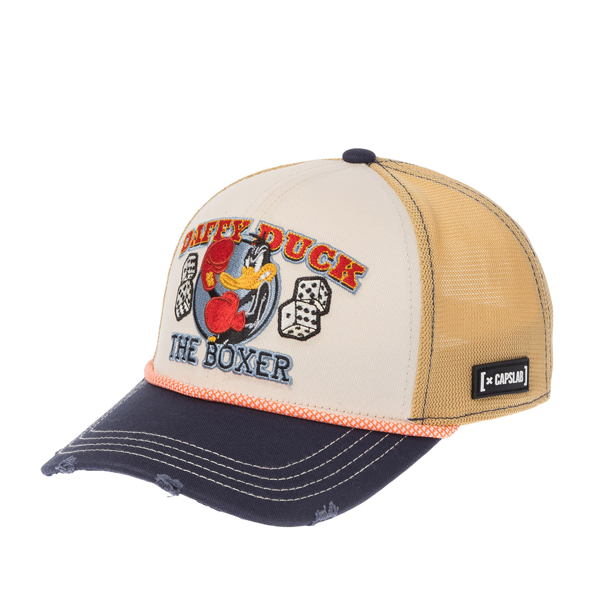 Бейсболка CAPSLAB арт. CL/LOO13/1/PCSMCBB Looney Tunes Daffy Duck (кремовый / синий)