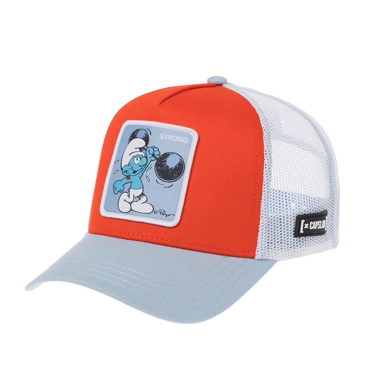 Бейсболка CAPSLAB арт. CL/SMU2/1/CT/STRB The Smurfs Strong (оранжевый / голубой)
