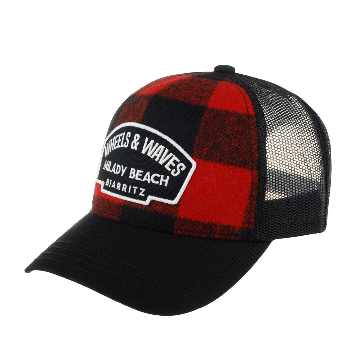 Бейсболка WHEELS AND WAVES арт. WHW/0/1/CAS/WWE Wheels and Waves (красный / черный)