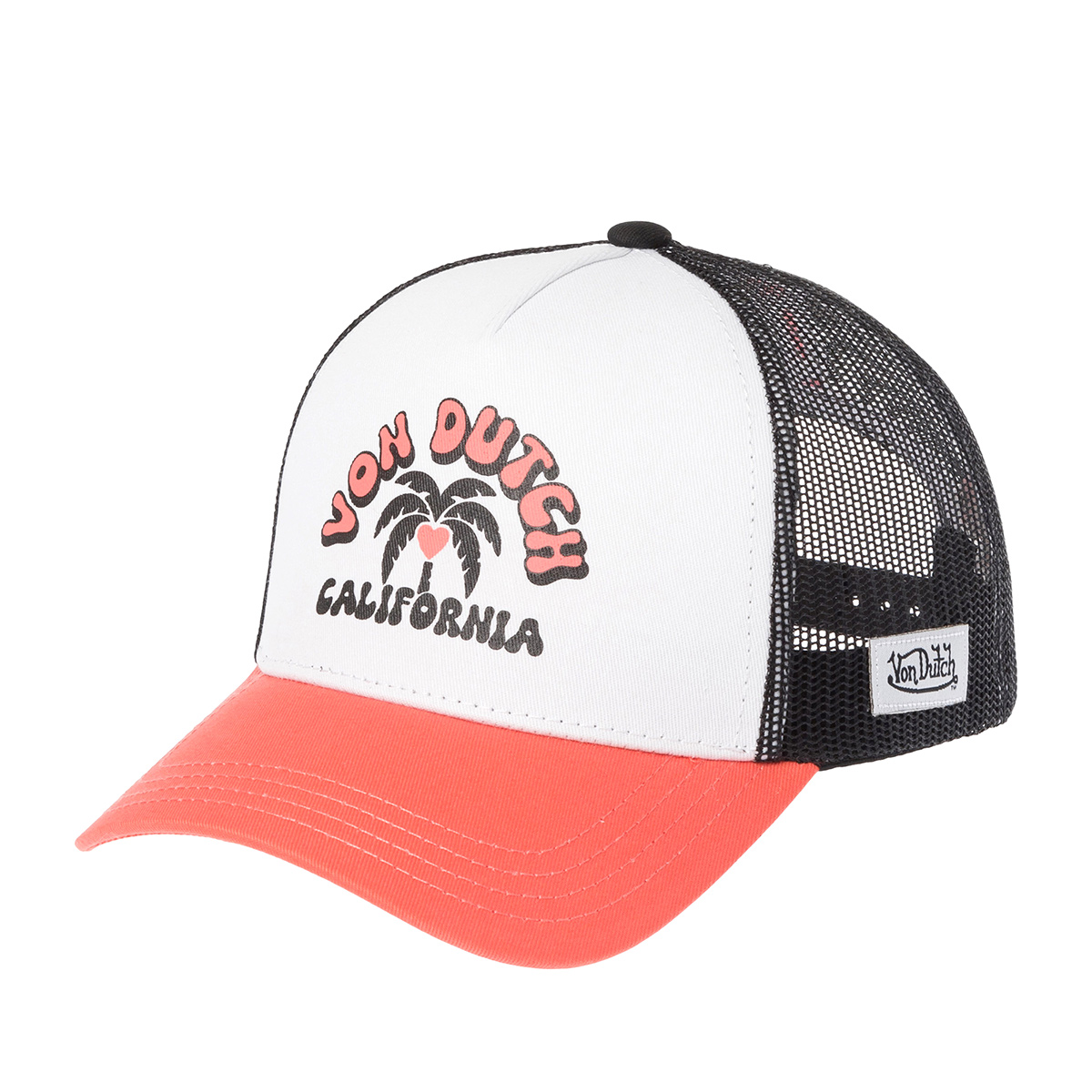 Бейсболка VON DUTCH арт. VD/2/CB/TIO  (персиковый / белый)