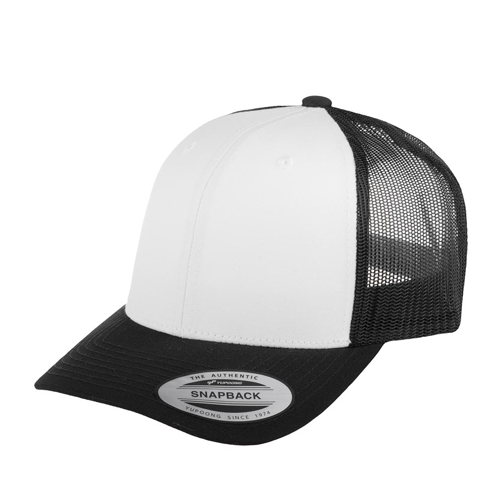 Бейсболка FLEXFIT арт. 6606W (белый / черный)