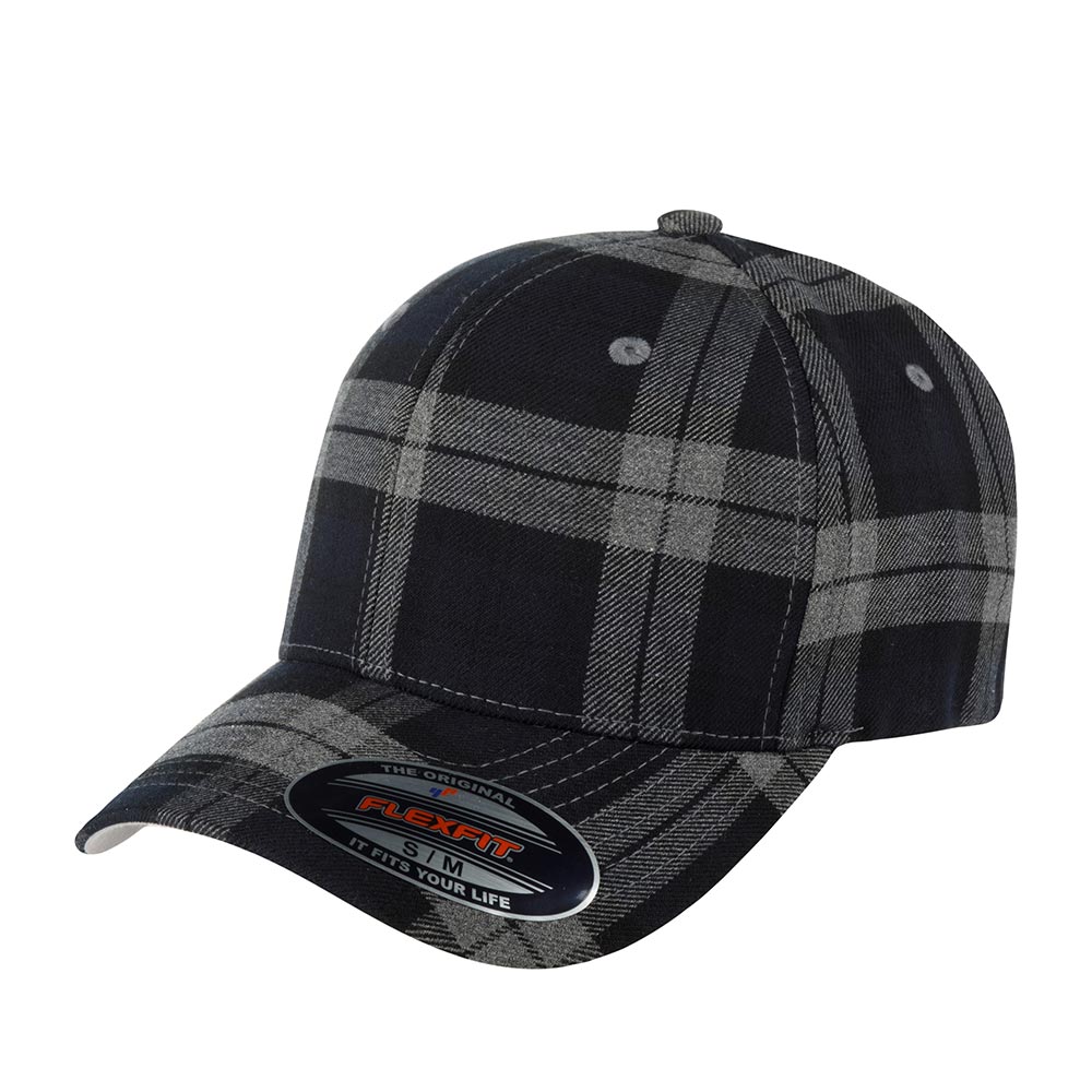 Бейсболка FLEXFIT арт. 6197 (черный / серый)