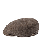 Кепка STETSON арт. 6840514 HATTERAS WOOL HERRINGBONE (коричневый / бежевый)