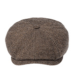 Кепка STETSON арт. 6840514 HATTERAS WOOL HERRINGBONE (коричневый / бежевый)