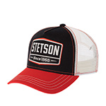 Бейсболка STETSON арт. 7751107 TRUCKER CAP GASOLINE (черный / оранжевый)