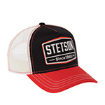 Бейсболка STETSON арт. 7751107 TRUCKER CAP GASOLINE (черный / оранжевый)