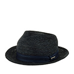 Шляпа STETSON арт. 2198509 FEDORA RAFFIA CROCHET (темно-синий)