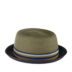 Шляпа STETSON арт. 1698509 PORK PIE TOYO (оливковый / синий)